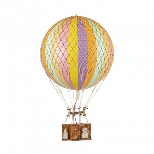Modell Heißluftballon | Pastell-Regenbogen gestreift | Royal Aero - Ø 32 cm