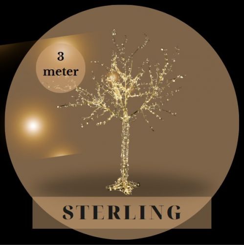 Sterling beleuchteter Kunstbaum | Warmweiß | 300 cm