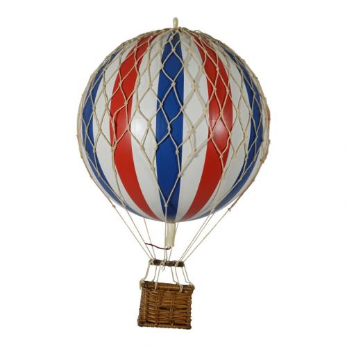 Modell Heißluftballon | Rot-weiß-blau gestreift | Travels Light - Ø 18 cm