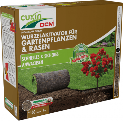 CUXIN DCM | Wurzelaktivator für Gartenpflanzen & Rasen | 3 kg für ca. 60 Pflanzen