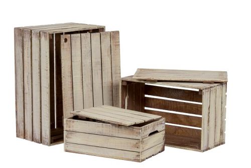 Lattenkiste & Deckel Set - Old Look