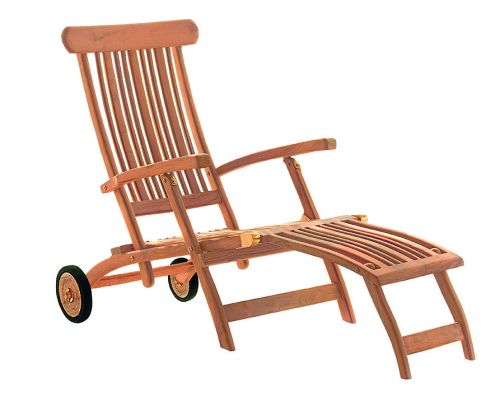 Flores Deckchair mit Rädern | Teakholz | verstellbar | 155 cm