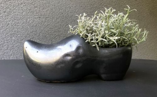 Klumpschuh aus frostsicherer Keramik-Schwarz