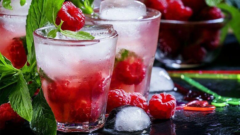 Beeren & Minze Limonade