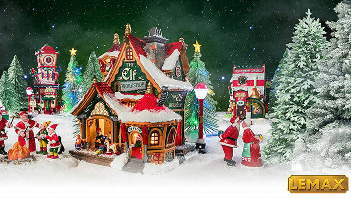 Modellbau Weihnachtsfiguren 654 Weihnachtsdorf Lemax Gelato Cart 