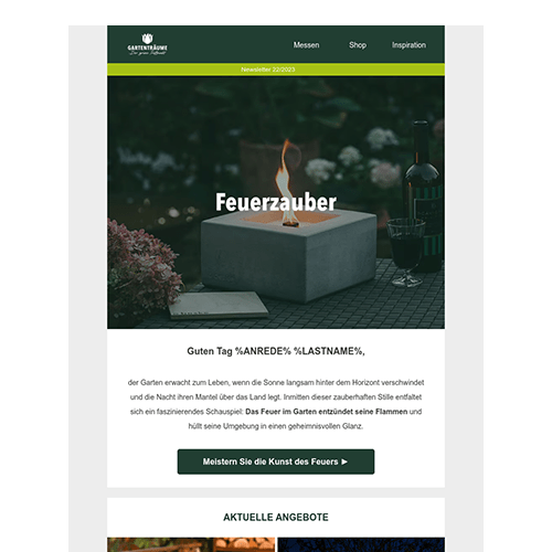 E-Mail-Marketing bei gartentraeume.com
